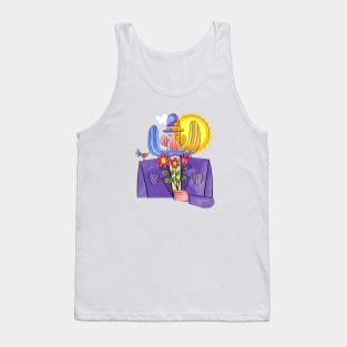 man with big mustache Tank Top